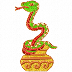 Snake Embroidery Design 10 Snake Embroidery Design 10